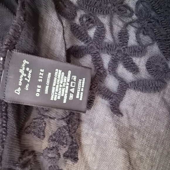 Short Black Lace Coverup - Picture 4 of 6